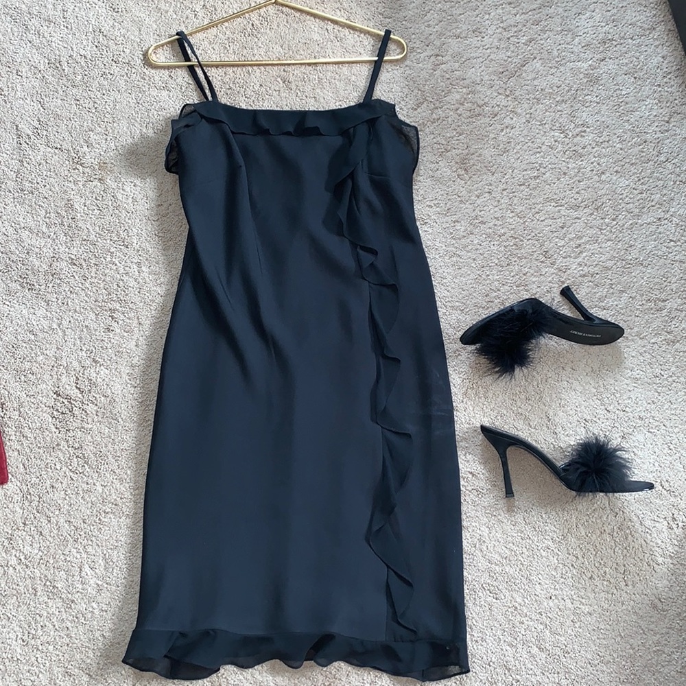 LAST CHANCE! VTG 90s Scene By Donna Ricco Little Black Dress Size Medium